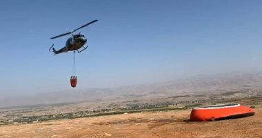 إخماد حريق في منطقة الهرمل بدولة لبنان.. صور وفيديو