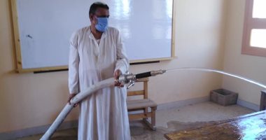 صور.. معهد فتيات أرمنت يستعد لامتحانات الثانوية الأزهرية بالتعقيم