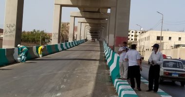 مجلس مدينة الزقازيق يشن حملة لمتابعة أعمال طريق الزقازيق- القاهرة