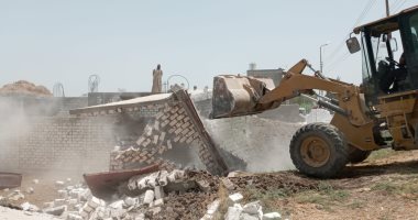 إزالة 22 حالة تعدى على أراضى زراعية وأملاك دولة بالبحيرة.. صور