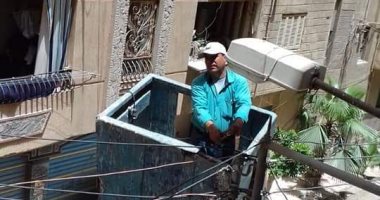 صيانه أعمدة الإنارة بحى ثان المحلة ورفع القمامة والمخلفات بحى ثان طنطا