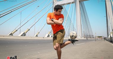   "باسم عجيبة" صاحب المهارات العجيبة في" الفري ستايل"