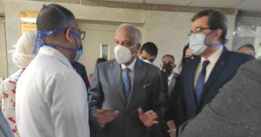 محافظ الجيزة يتفقد مستشفى 6 اكتوبر المركزى بالدقى للوقوف على مستوى الخدمات