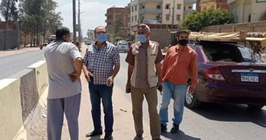 رئيس مدينة المحلة يتابع أعمال النظافة والتجميل بالمدينة والطرق السريعة