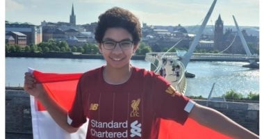طفل مصرى يعيش بأيرلندا يصوم ويجرى 19كم لجمع تبرعات لمكافحة كورونا في الفيوم 
