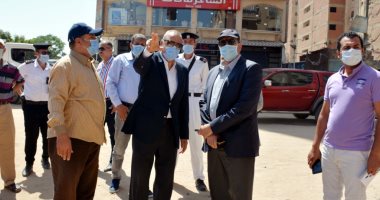 محافظ القليوبية يتفقد المرحلة الثانية لرصف طريق طراد النيل ببنها