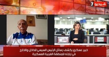 خبير عسكرى يكشف للايف اليوم السابع أسباب زيارة السيسى للمنطقة العسكرية