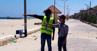 إغلاق شاطئ العريش لليوم الثانى تنفيذاً للإجراءات الاحتراية من تفشى فيروس كورونا