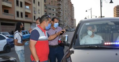 تحرير25 مخالفة انتظار خاطئ و5 محاضر عدم ارتداء كمامة فى طنطا