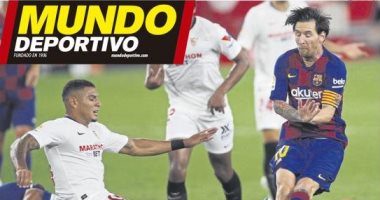 تعثر برشلونة ضد إشبيلية وعودة الدوري الإيطالى يتصدر عناوين صحف العالم