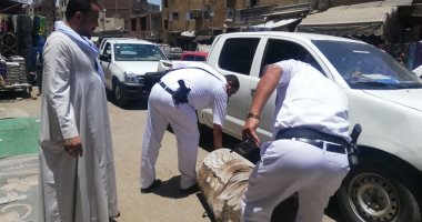 تحرير 55 محضر عدم ارتداء كمامة ورفع 58 حالة إشغال بحملة مكبرة بأسوان