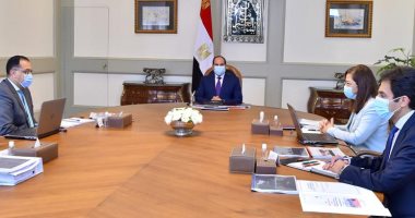 السيسي يوجه بالاستمرار فى مواجهة التحديات الناجمة عن تداعيات جائحة كورونا