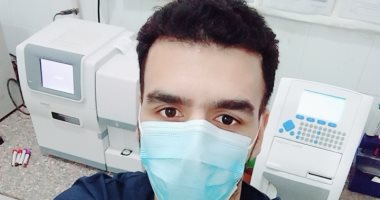 "عماد" بمعمل مستشفى القرين في الشرقية على خط المواجهة ضد كورونا