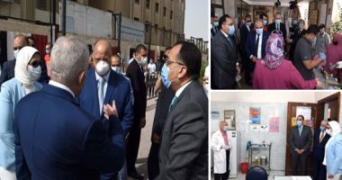 فى جولة استغرقت 10 دقائق.. رئيس الوزراء يتفقد "مجمع الملك فهد للغات" للتأكد من تطبيق إجراءات الوقاية بامتحانات الثانوية العامة.. ويوجه كلمات التشجيع للطلاب.. ووزير التعليم: نقل ١٠٠ مليون منتج من الكمامات للجان