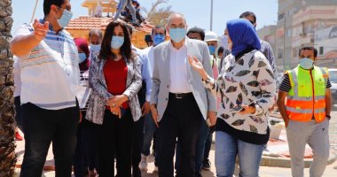 محافظ دمياط تتابع تطوير طريق الدكتور على مصطفى مشرفة "الترعة الشرقاوية"