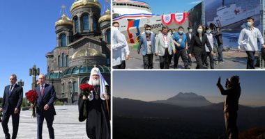 صور.. العالم هذا المساء.. بوتين يزور يضع أكليل زهور على نصب "أمهات المنتصرين".. رئيسة تايوان تدشن أول طائرة تدريب "مقاتلة" محلية الصنع.. شعب إيمارا يحتفلون بالعام الجديد وفق طقوسهم الخاصة فى بوليفيا 