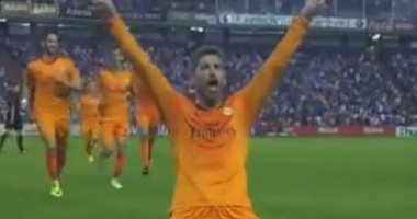 أهداف حصدت بطولات..ريال مدريد يحتفل براموس هداف مدافعى الدورى الإسبانى..فيديو