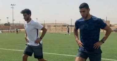 شاهد.. رامي ربيعة وحمدى فتحي فى وصلة تدريبية قبل الانضمام للأهلي