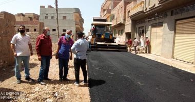 رئيس مدينة المحلة الكبرى يكشف أعمال الخطة الاستثماريه للرصف.. صور   