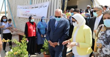 محافظ الجيزة ووزيرة الصحة يتفقدان مركز طب الأسرة المستقبل بأكتوبر