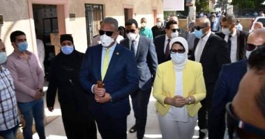 وزيرة الصحة ومحافظ الفيوم يتفقدان مبادرة 100 مليون صحة لعلاج الأمراض المزمنة
