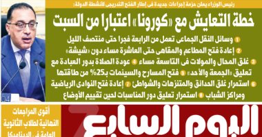 خطة التعايش مع «كورونا» اعتبارا من السبت.. غدا بـ"اليوم السابع"
