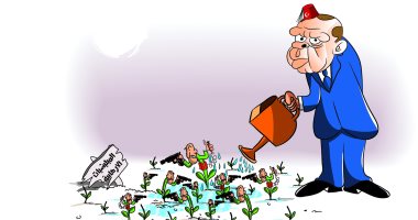 كاريكاتير صحيفة سعودية.. أردوغان يروى "تربة" الإرهاب