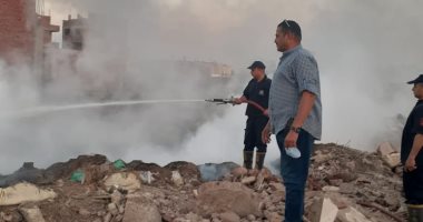 السيطرة على حريق بأرض الغنام في قليوب.. صور