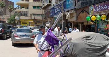 إزالة الإشغالات والتعديات وطابقين بعقار مخالف بحى أول وثان بالمحلة ..صور