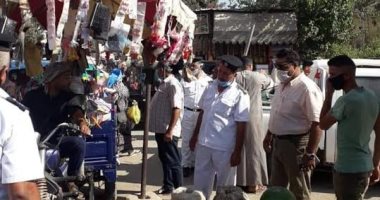 فض سوق الخميس بشبين الكوم فى المنوفية منعا للتزاحم