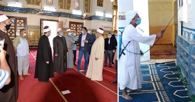 حى على الصلاة.. محافظات مصر تستعد لفتح بيوت الرحمن.. حملات نظافة وإجراءات تباعد بين المصلين وارتداء الكمامة.. السماح بالمساجد وغلق الزوايا والأضرحة.. والأوقاف تشدد على غلق دورات المياه.. صور
