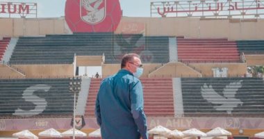 الخطيب يحضر مران الأهلى ويشدد على الإجراءات الاحترازية لمواجهة كورونا