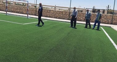 تطوير ملاعب استاد العريش وحملات تعقيم بمراكز الشباب بشمال سيناء