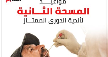 مواعيد المسحة الثانية لأندية الدورى الممتاز.. إنفوجراف