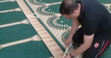 أهالى قرية الغابة البلد بالشرقية يطهرون المساجد وينظمون التباعد الاجتماعى