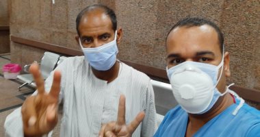 صور.. مستشفى الأقصر العام تشهد خروج 9 حالات تعافى من كورونا 