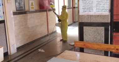 تعقيم مدارس الأقصر استعدادا لثالث أيام امتحانات الثانوية العامة.. صور