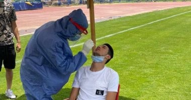 أحمد فتوح ينتظم فى المسحة الثانية لـ"كورونا" بسموحة.. صور