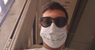 "أحمد" يشارك صورته بالكمامة فى محافظة الإسماعيلية