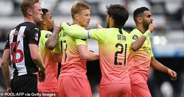 مانشستر سيتي يتأهل لنصف نهائي كأس الاتحاد الإنجليزي على حساب نيوكاسل