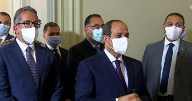 الرئيس السيسى يشيد بعمليات التطوير والبناء والمشروعات