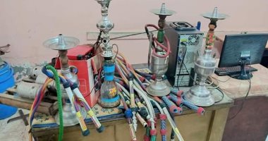 غلق مقهى فى بلبيس لتقديمة الشيشية بالمخالفة للتعليمات 