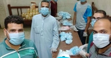 بالجهود الذاتية شباب قرية الشيخ حسين بالمنيا تواجه فيروس كورونا
