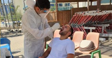 لاعبو أسوان يخضعون للمسحة الثانية للكشف عن كورونا بالمركز الأولمبى.. صور