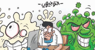 كاريكاتير صحيفة أردنية .. طلاب الثانوية العامة محاصرين بين كورونا والتوتر 