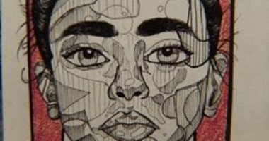نوران تشارك برسومات فنية وبورتريهات تبرز موهبتها