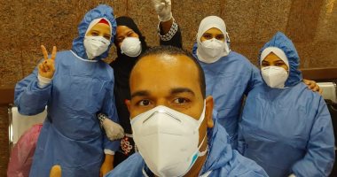 صور.. مستشفى الأقصر العام: خروج 10 حالات بعد شفائهم من فيروس كورونا