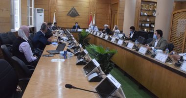 نائب رئيس جامعة بنها يستقبل وفد الهيئة العربية للتصنيع لبحث التعاون المشترك