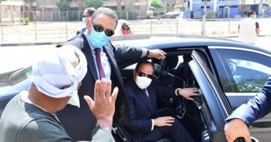 السيسي يقوم بجولة تفقدية لبعض من مشروعات المحاور والكبارى بمدينة نصر