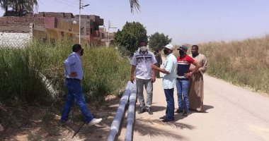 تركيب 20 عامود إحلال وتجديد بقرية منشية النوبة شرق الأقصر